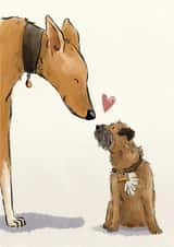 Dog Love created by Becca Hall illustration