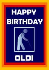 Happy birthday Oldi created by K. Bukhari