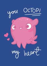 Octopus Valentine - You Octopi My Heart created by Hannah Gabriel