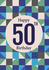 50th Birthday card created by Sarah Corcoran 