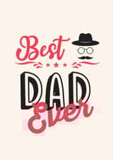 "Best Dad Ever" Cute Card created by Exquisite Studio