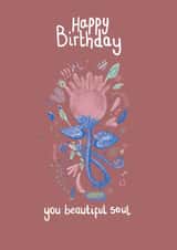 Happy birthday beautiful soul  created by Alice's Illustrations