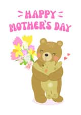 Mama Bear Hug - Flower Bouquet- Mother's Day Card created by Helen Thompson