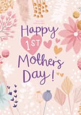 Happy First Mother's Day created by Two For Joy Illustration