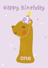 Happy 1st Birthday Bear created by Helen Thompson