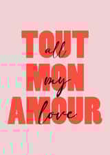 All my love in French Valentine's Card created by Daisy O'Grady