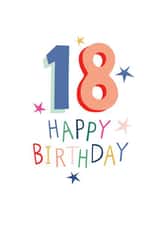 18th Birthday star card created by Pablo and Pickle Studio