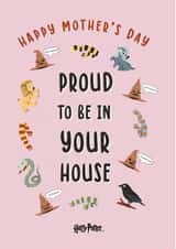 Harry Potter House Pride Mother's Day card created by Cardology