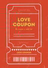Love coupon created by Sasha Pryanik
