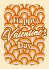 70s Retro Valentine's Day Card created by Moonrise Design Co.