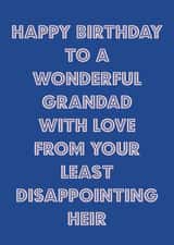 Grandad birthday card created by Nicola Jo
