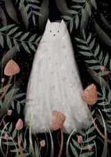 Ghost Kitty Card created by LHPTATTOO