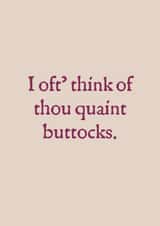 Funny And Rude Ye Olde Valentines Card 1004 created by Rowena 