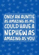 'A Nephew as Amazing As You' Cute and Cheeky From Auntie Birthday Card created by Brogan Thomas