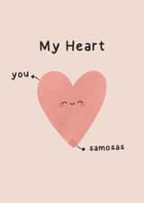 Samosa Valentines Day Card created by Posted With Maya