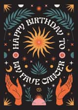 Happy Birthday To My Fave Cancer Card created by Oh Ellie Studio