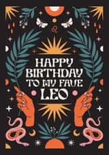 Happy Birthday To My Fave Leo Card created by Oh Ellie Studio