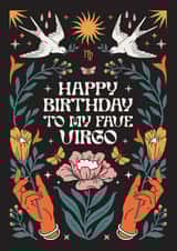 Happy Birthday To My Fave Virgo Card created by Oh Ellie Studio