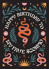 Happy Birthday To My Fave Scorpio Card created by Oh Ellie Studio
