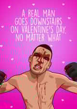 Nate Diaz Valentine's Day card - No Matter What created by The Sport Rag