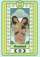 GEMINI BIRTHDAY CARD created by Emily Nash