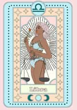 LIBRA BIRTHDAY CARD created by Emily Nash