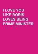 Boris Valentines Card - Pink created by Sachy Cards