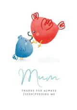 Thanks For Feeding Me Birds Mother's Day Card created by AJ Creations