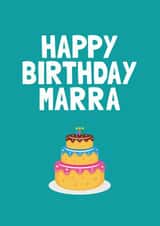 Cumbria Marra Happy Birthday Card created by Cumbria Guru