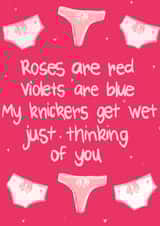 Naughty valentines card created by Amber Kilsby