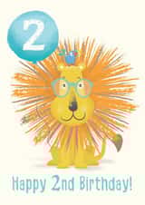 Lion 2nd birthday card created by Alexandra Elliot Designs