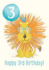 Lion 3rd Birthday Card created by Alexandra Elliot Designs