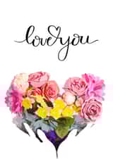Love you flower arrangement created by LjsDesignsCompany