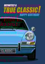 69 911 CLASSIC SPORTS CAR BIRTHDAY CARD created by RetroMotion Artwork