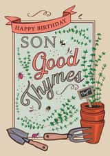 Happy Birthday Son Good Thymes created by Angie Spurgeon