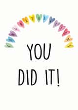 Congratulations, you did it, card created by Charlotte Wade