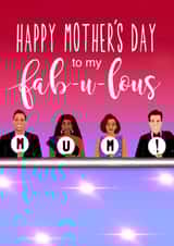 Cute Mothers Day Card - Strictly Come Dancing - Happy Mother's Day To My Fabulous Mum created by Running with Scissors