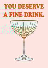 A Fine Drink Card created by Emily Nash