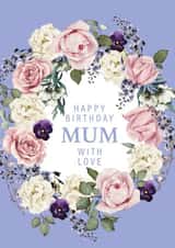 Floral Birthday card for mum created by Little Cham Cham