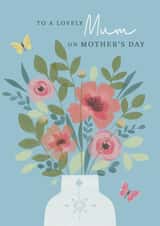 Mother's Day floral vase created by Sarah Hustwaite Illustration