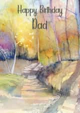 Happy Birthday Dad Autumn Sunlight created by Penny SILVERTHORNE