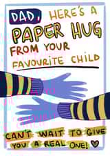 A paper hug for dad created by ADRIANA OSPINA