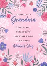 Mother's Day - For Grandma - Pretty - Floral Card created by Dalia Clark Design