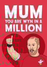 Mum is Wyn in a Million Welsh Mothers Day Card created by Bubble&Cheek