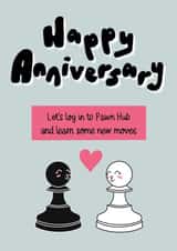 Funny Chess Anniversary Card created by Fonts and Scribbles