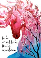 Equestrian Horse Blossom Card created by Easely Does It
