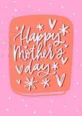 Happy Mother's day cute pink card created by Maria Minaeva