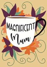 Mug and Flowers Mum Card created by Cards by Becky
