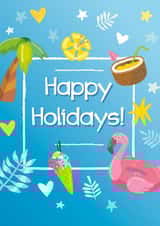 Happy Holidays. Wishing you a good vacation created by Movaliz