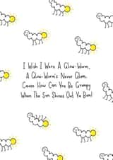 Glow Worm Poem Card created by ohbeccalee